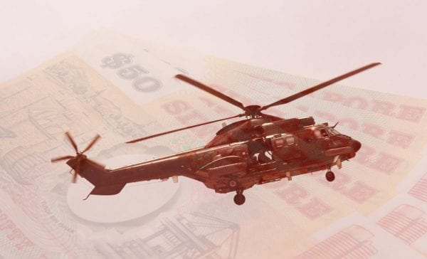 Newsroom Helikopter Banknoten