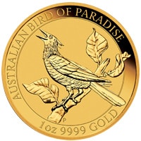 Birds of Paradise: Ein Paradiesvogel in Gold und Silber mit Seltenheitswert