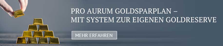 Einstieg in die Welt der Edelmetalle mit dem pro aurum GoldSparplan