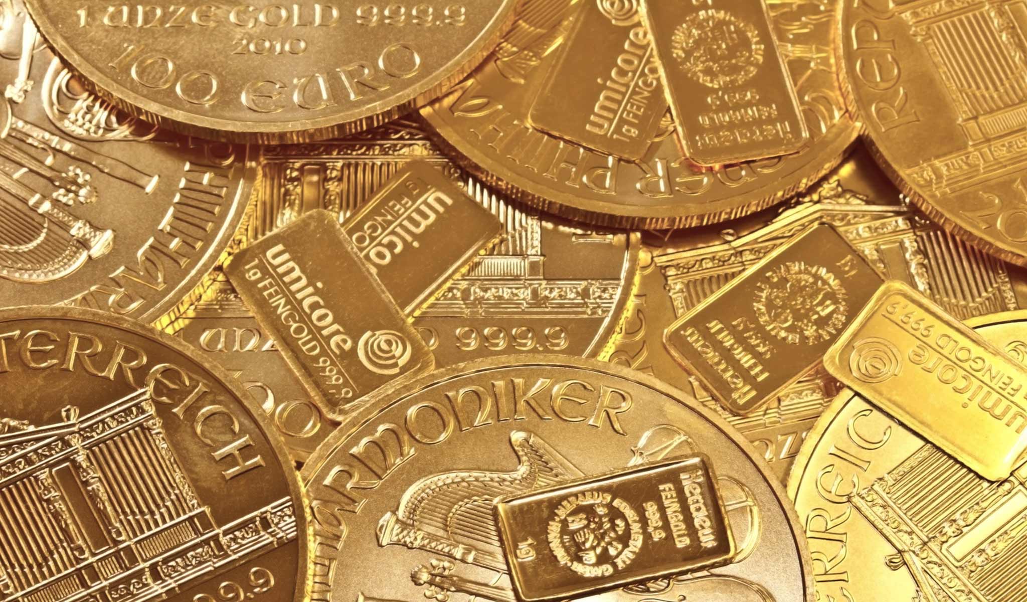 Goldbarren und Goldmünzen kaufen