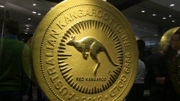 Perth Mint 1-Tonnen-Goldmünze Red Kangaroo IMG_0114