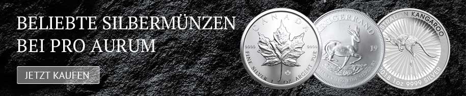 Differenzbesteuerte Silber-Anlagemünzen bis Ende 2022 bei pro aurum zu erwerben